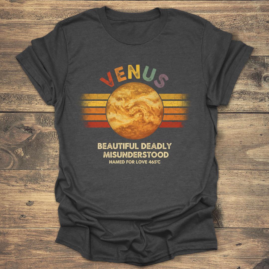 Venus Beautiful Deadly Misunderstood - Dark heather T-Shirt