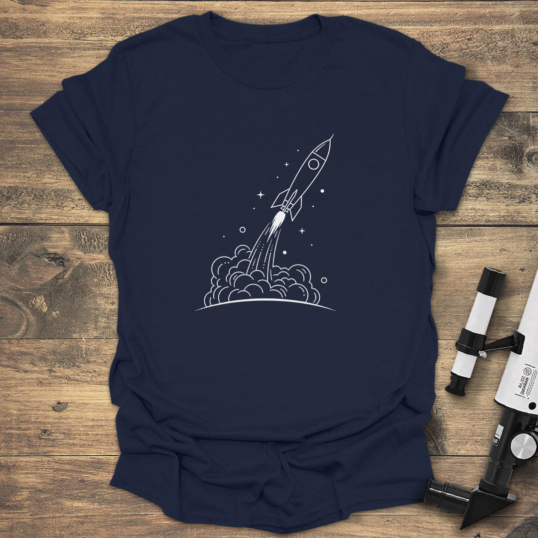 Space Rocket - Navy T-Shirt