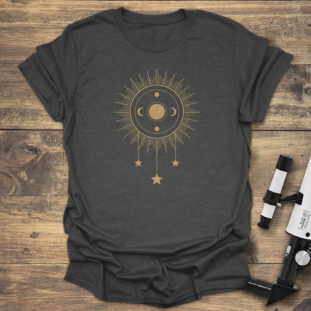 Astronomy Geometric Design - Dark heather T-Shirt