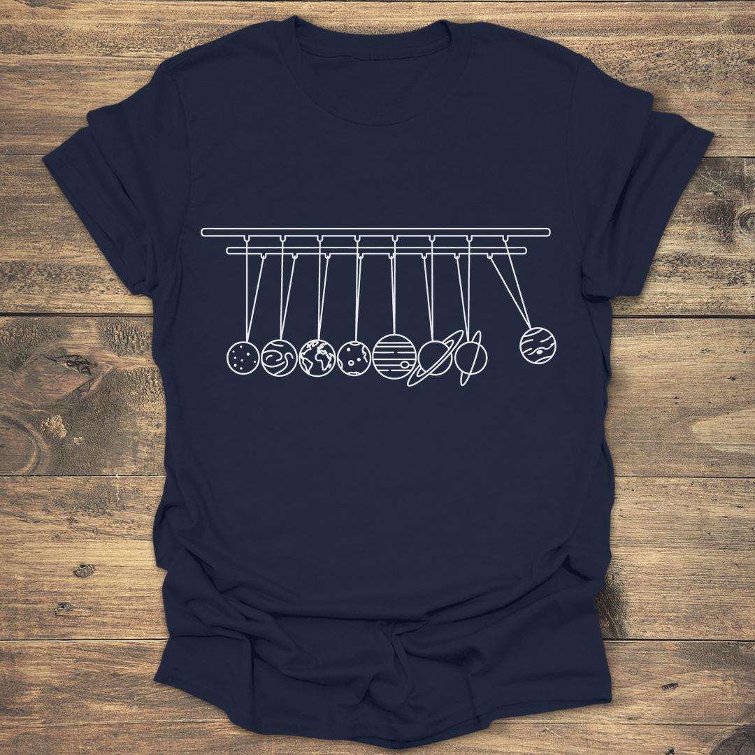 Newton's Solar Cradle - Navy T-Shirt