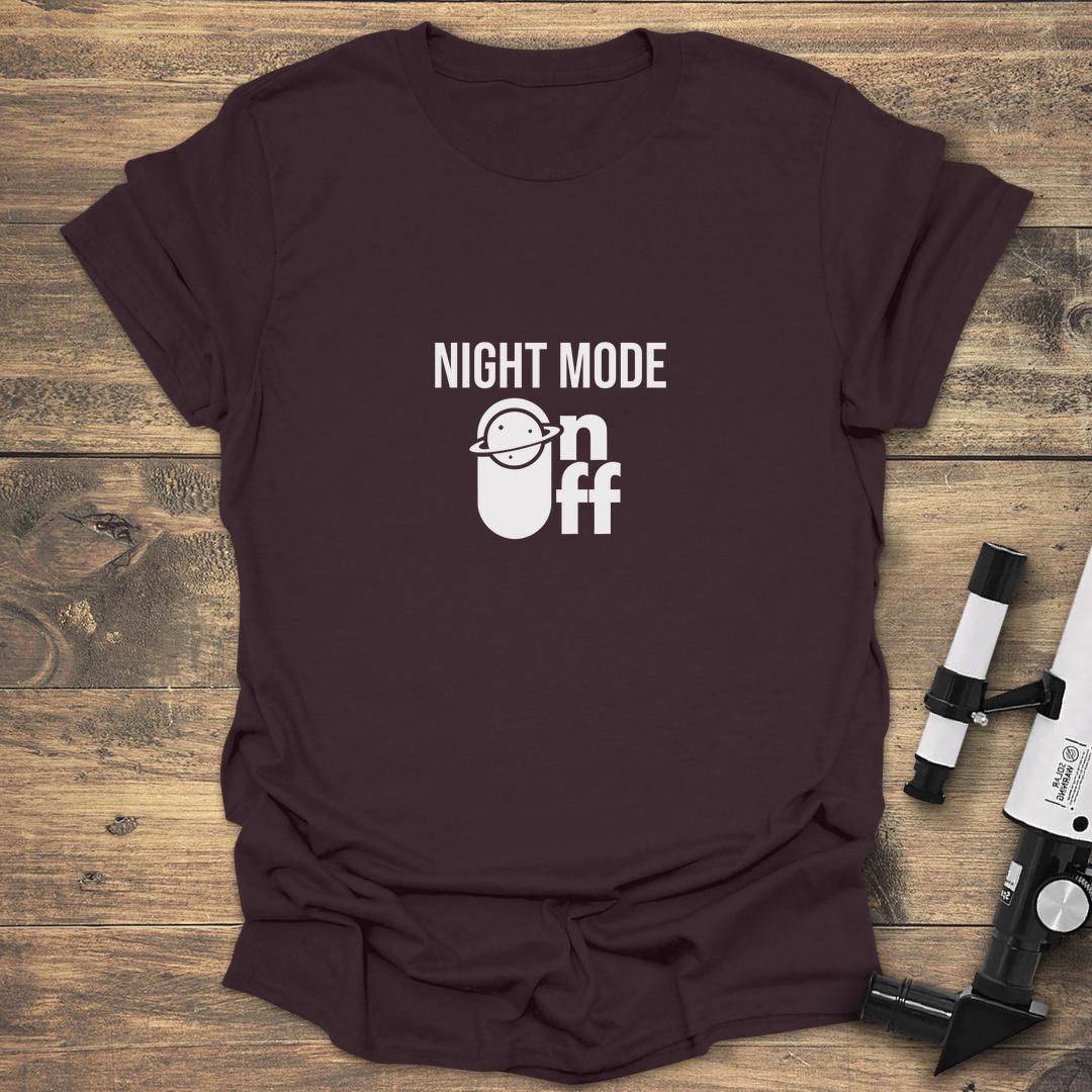 Night Mode On - Dark Chocolate T-Shirt