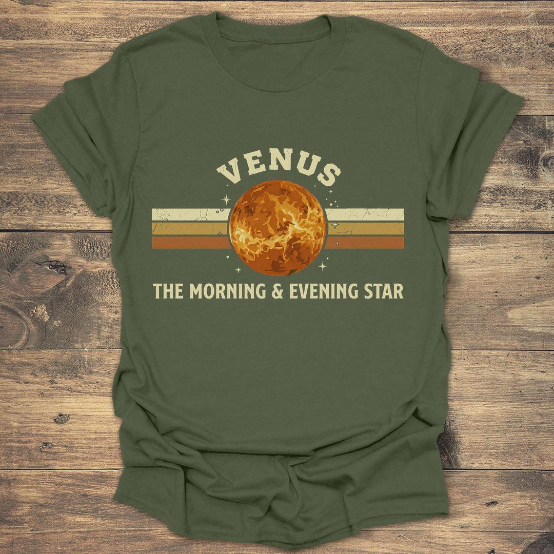 Venus The Morning and Evening Star - Military Green T-Shirt