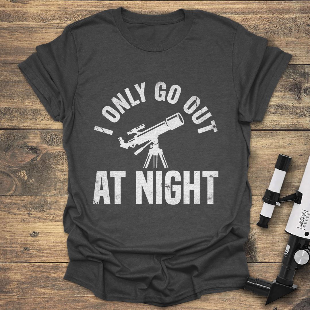 I Only Go Out At Night - Dark Heather t-shirt