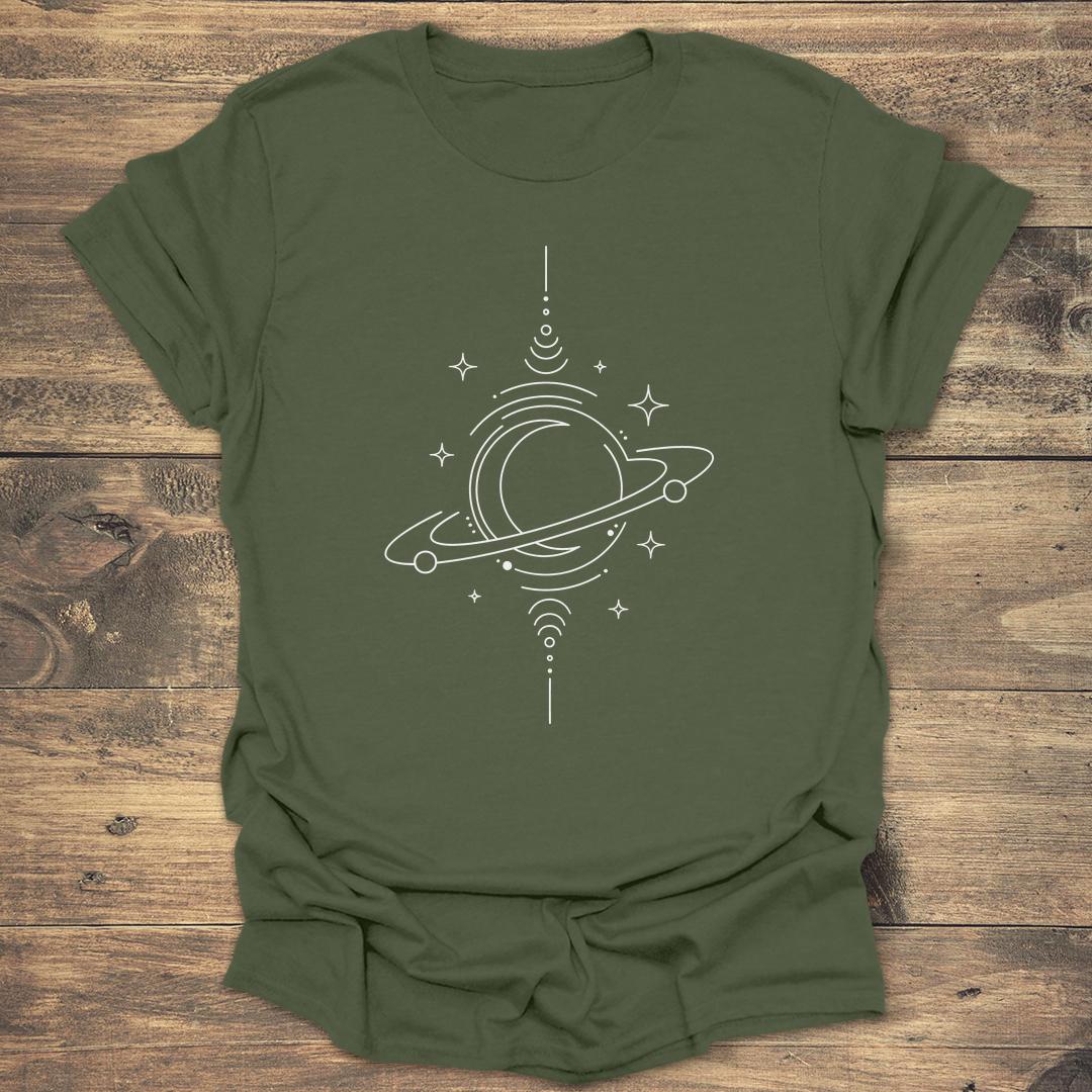 Celestial Alignment Minimalist - Military Green T-Shirt
