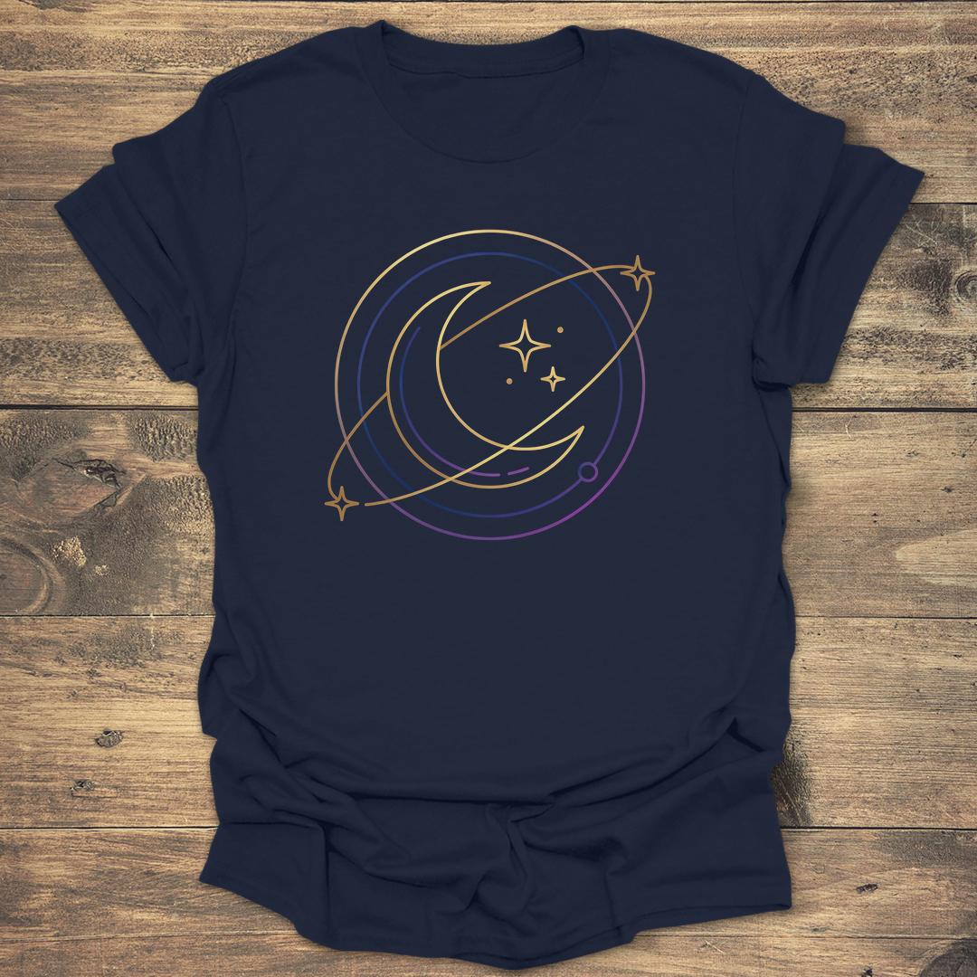 Moon Orbit Gradient - Navy T-Shirt