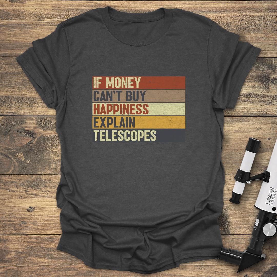 Money Cant Buy Happiness - Dark heather T-Shirt