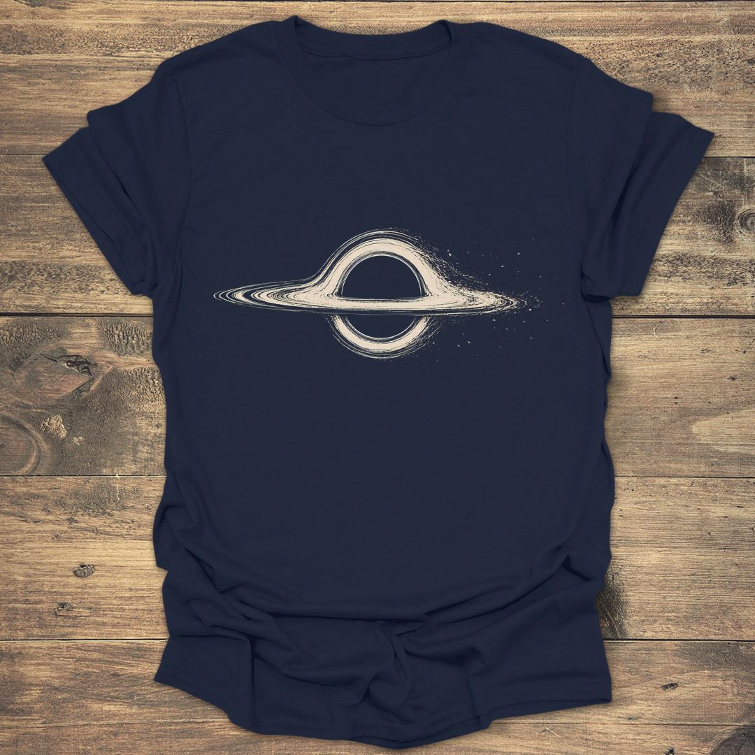 Black Hole Accretion Disk - Navy t-shirt