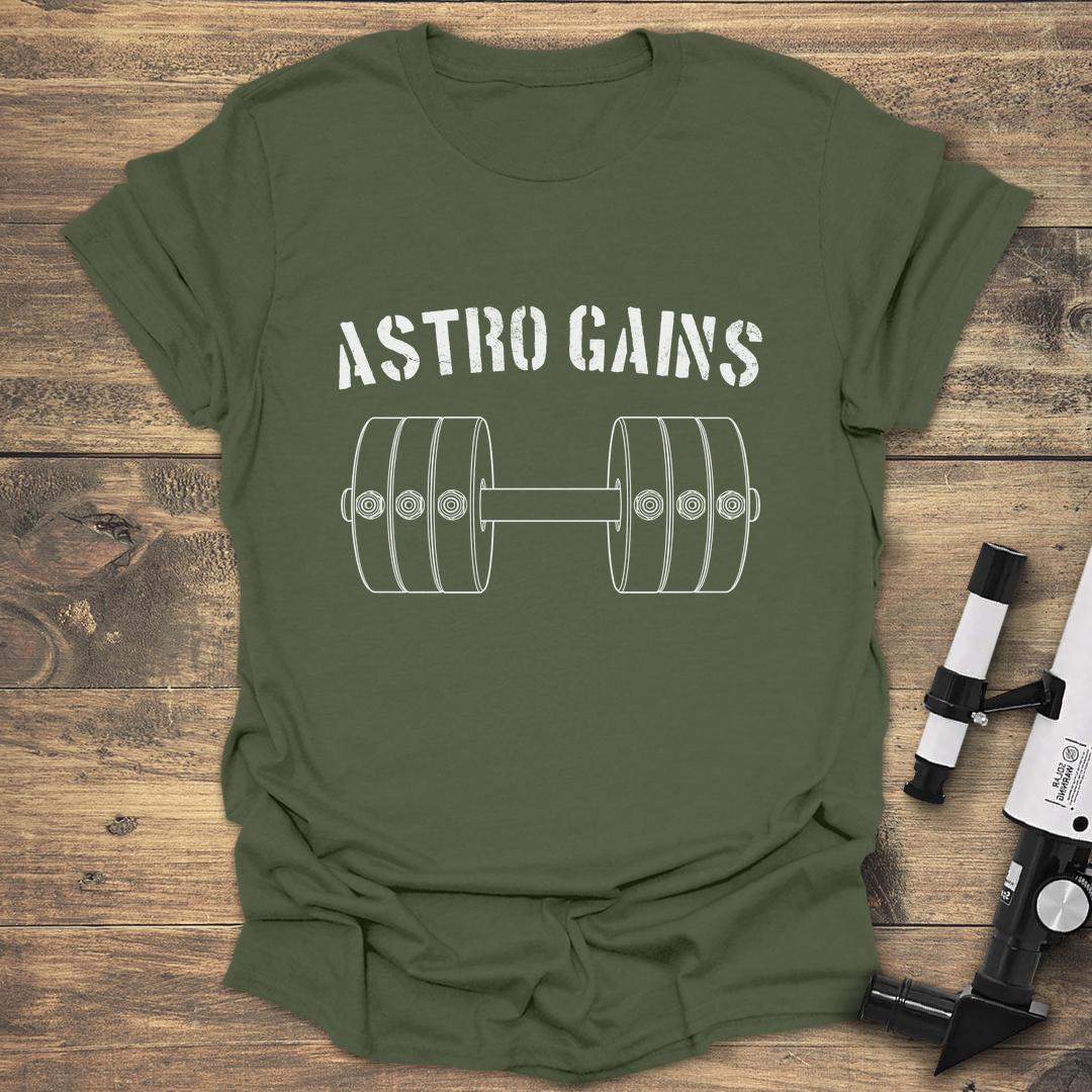 Astro Gains - Military Green T-Shirt