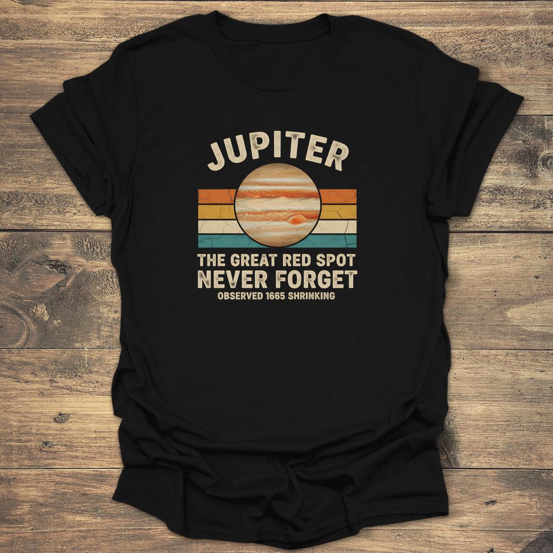 Jupiter The Great Red Spot - Black T-Shirt