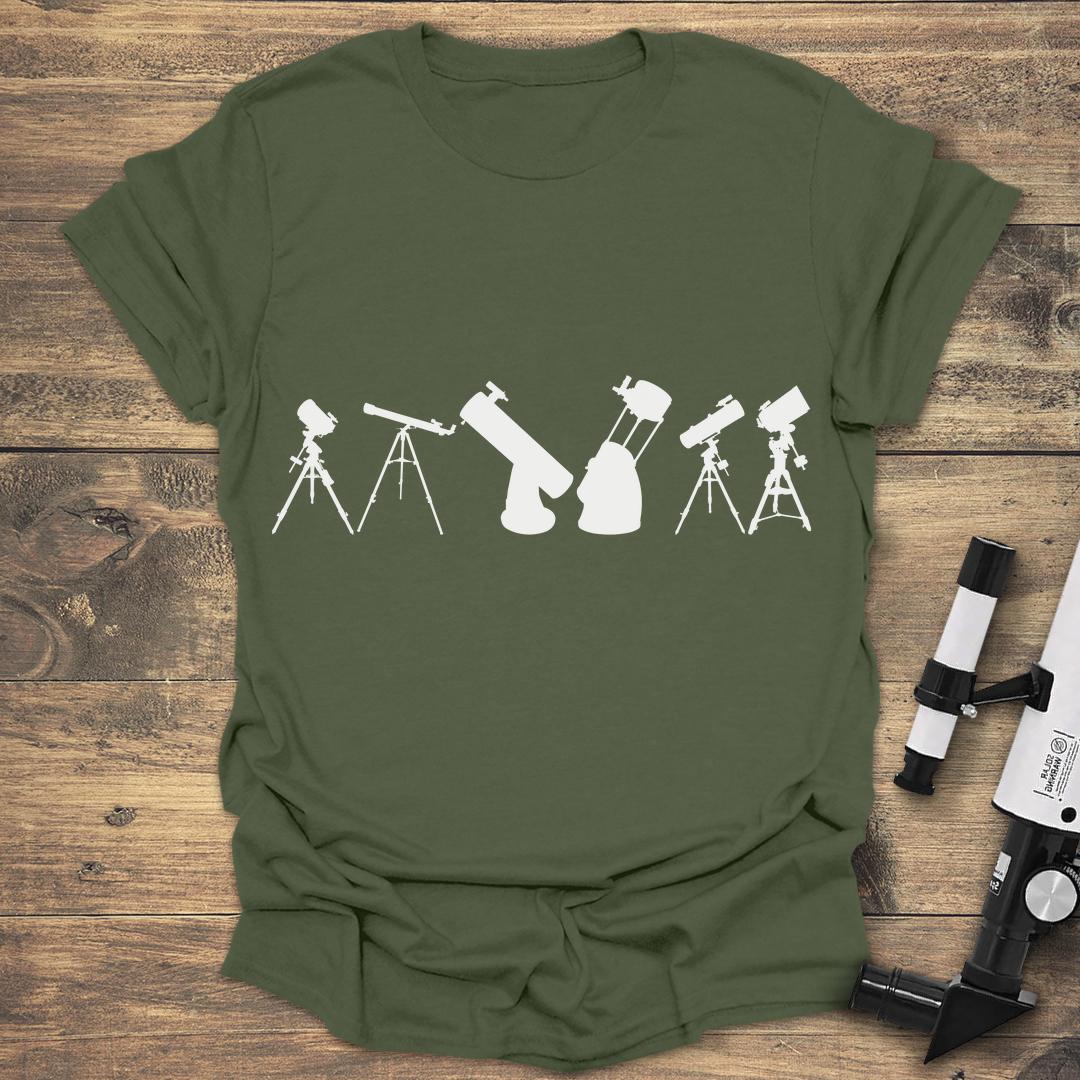 Telescope Lineup - Military Green T-Shirt