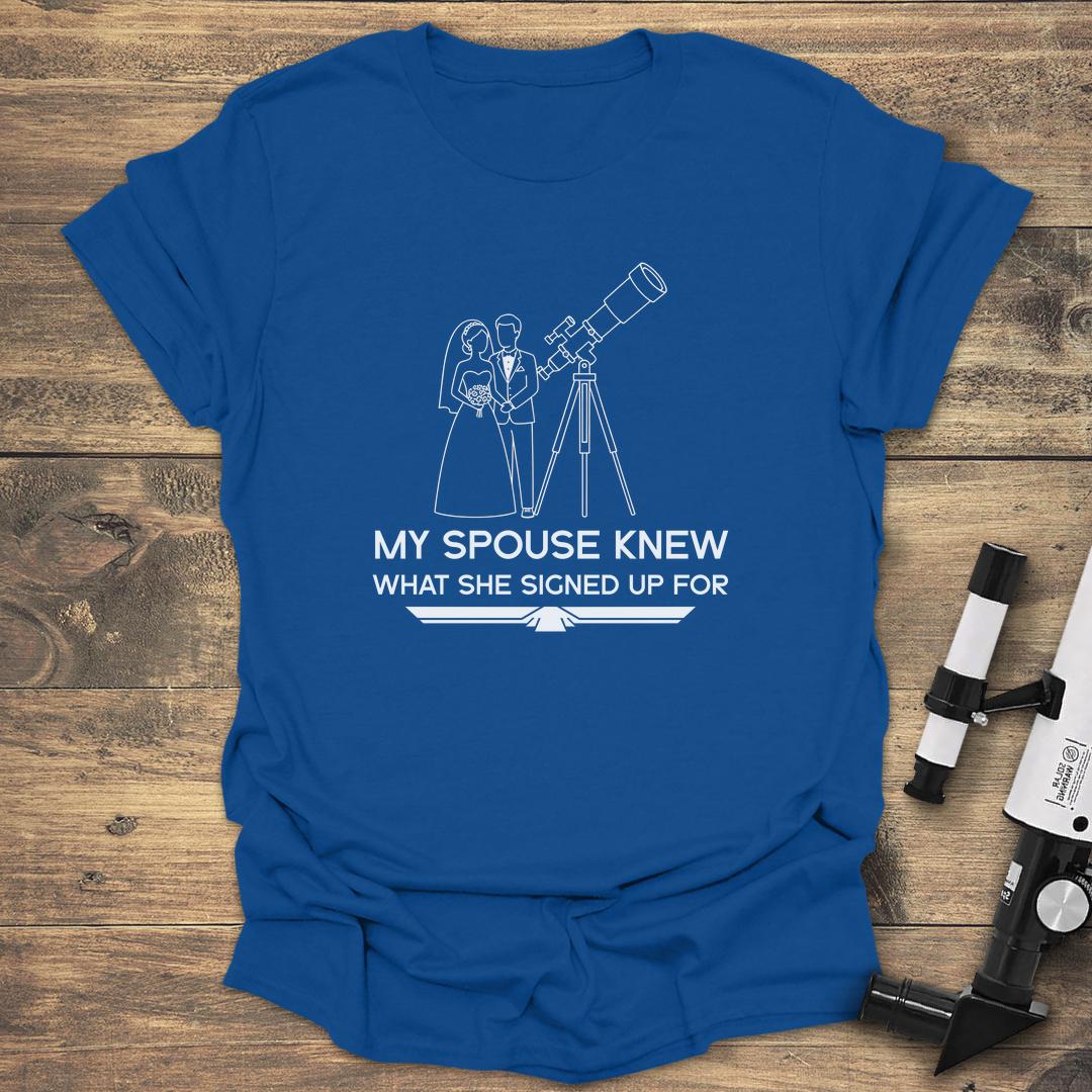 My Spouse Knew - Royal T-Shirt