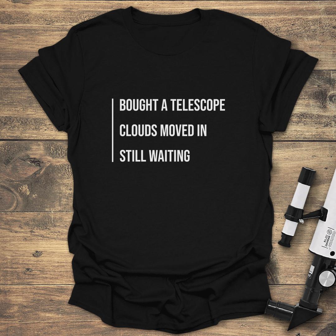 Telescope Waiting List - Black T-Shirt
