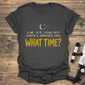 What Time Clear Sky - Dark Heather t-shirt