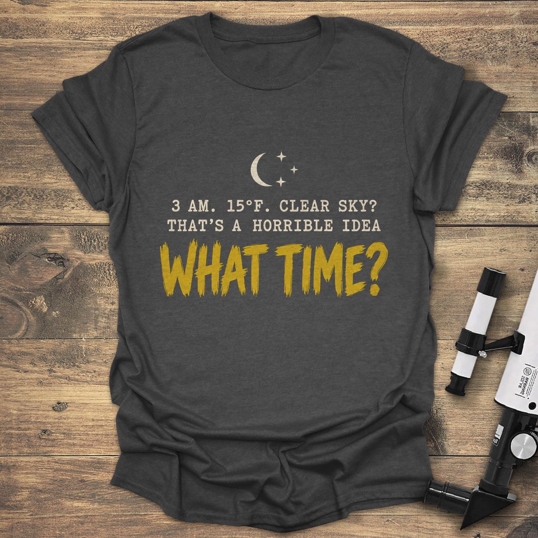 What Time Clear Sky - Dark Heather t-shirt