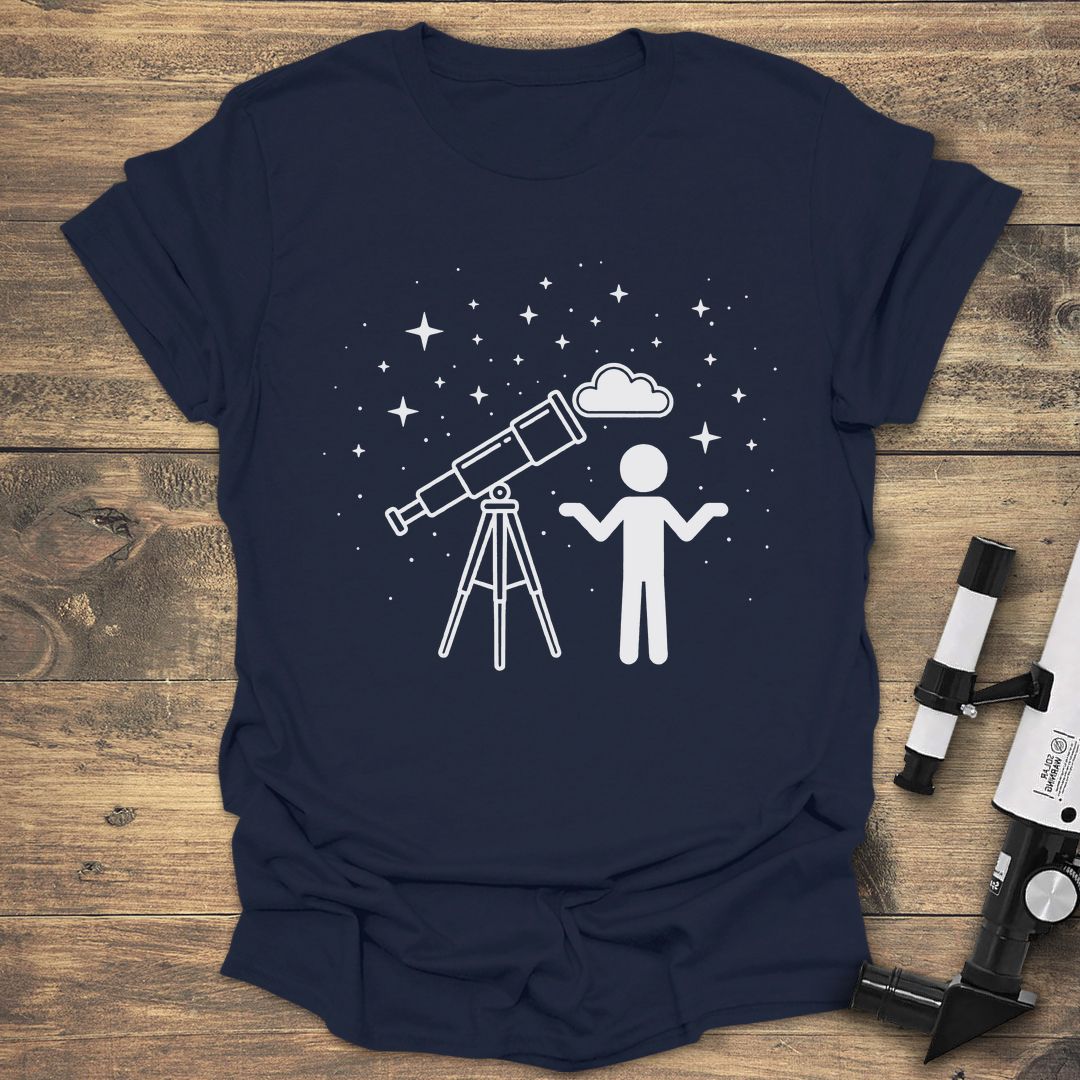 Cloudy Night Shrug - Navy t-shirt