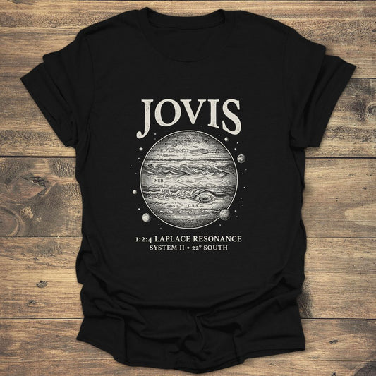 Jovis Jupiter Laplace Resonance - Black T-Shirt