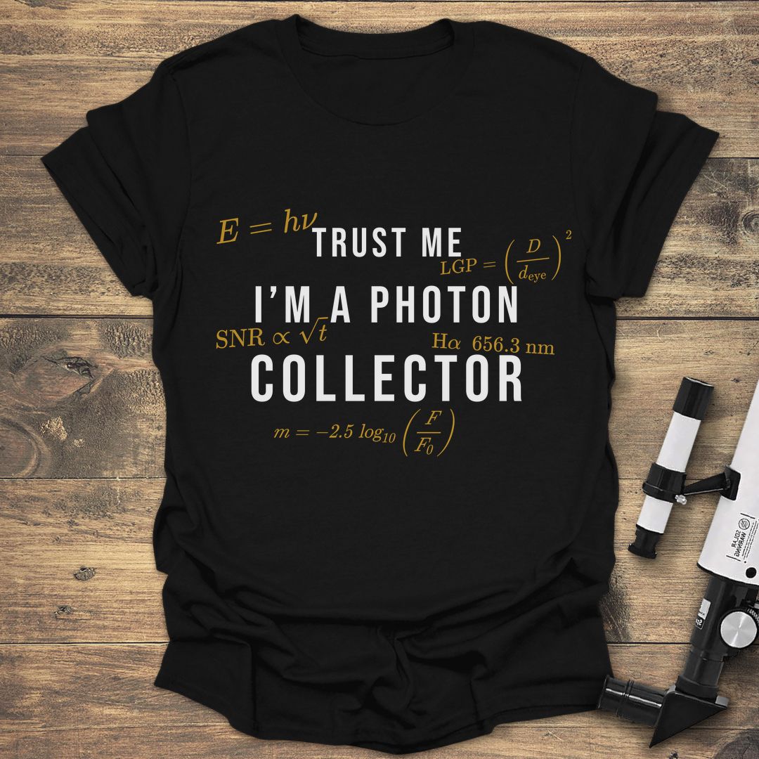 Trust Me I'm A Photon - Black t-shirt