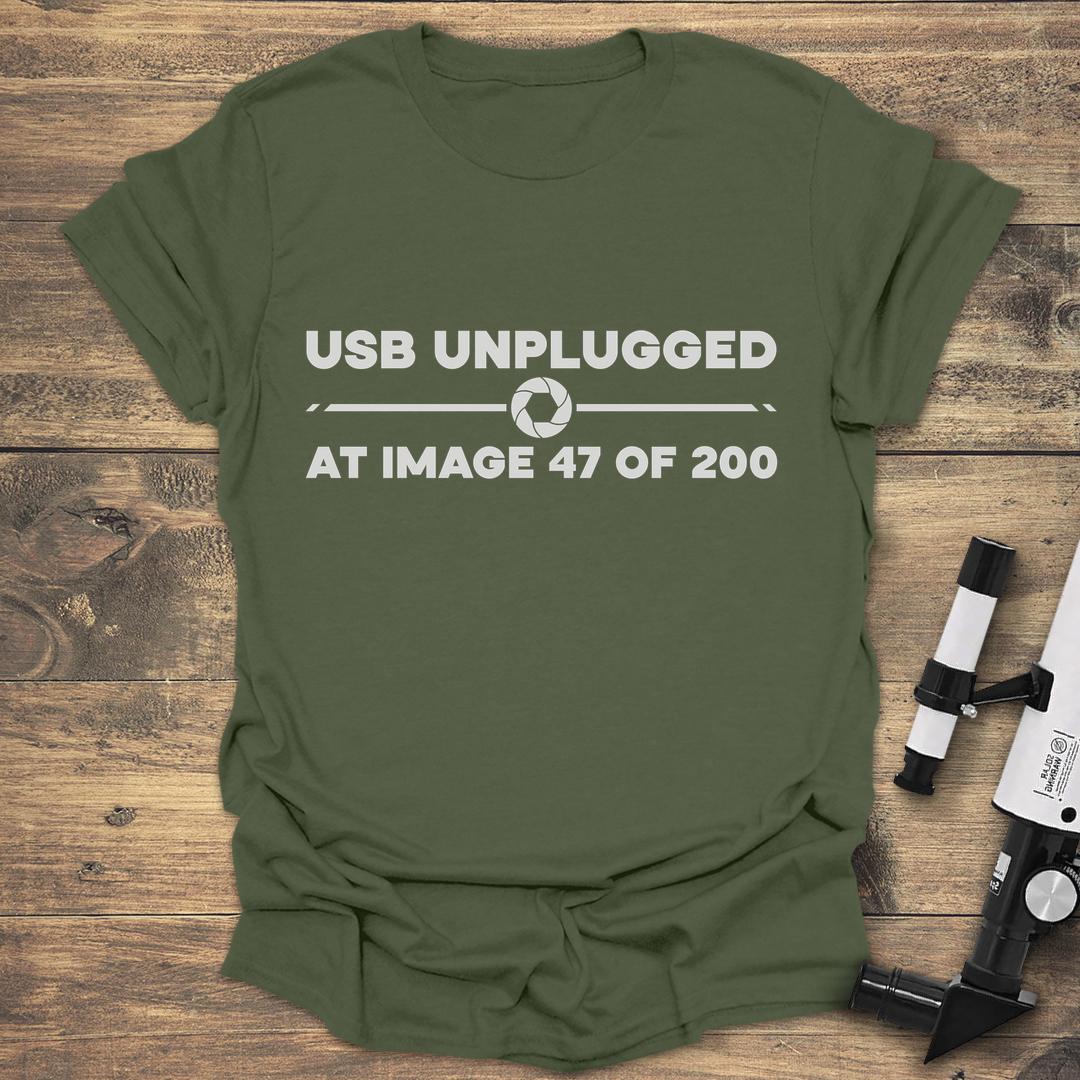 USB Unplugged At Image 47 Of 200 - Military Green T-Shirt