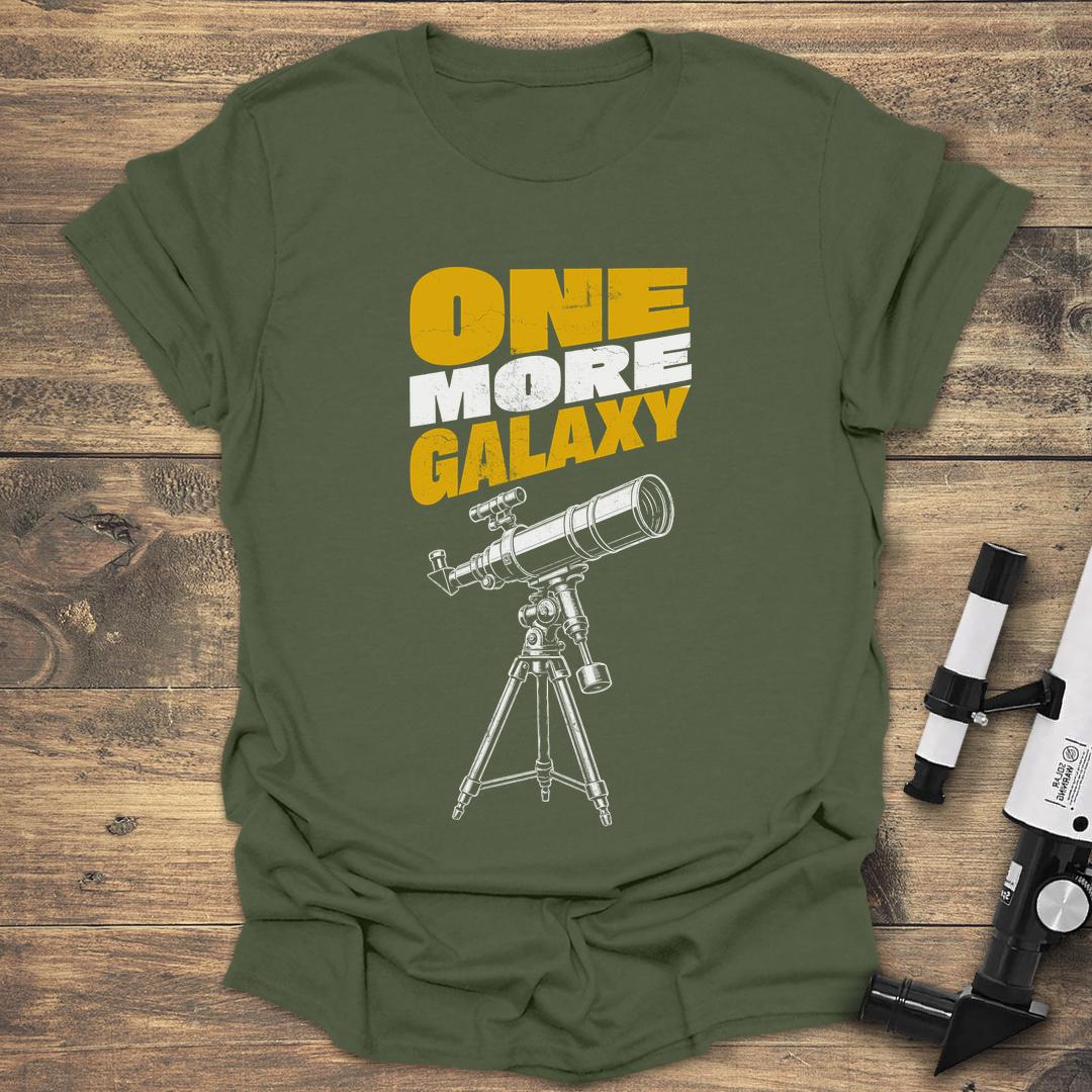 One More Galaxy Telescope - Military Green T-Shirt