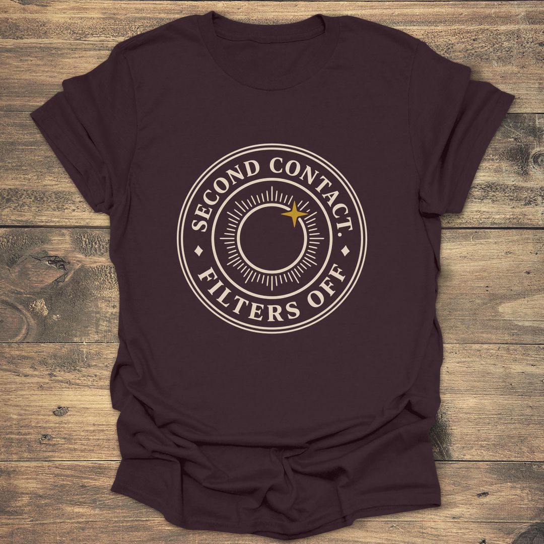 Second Contact Filters Off - Dark Chocolate T-Shirt