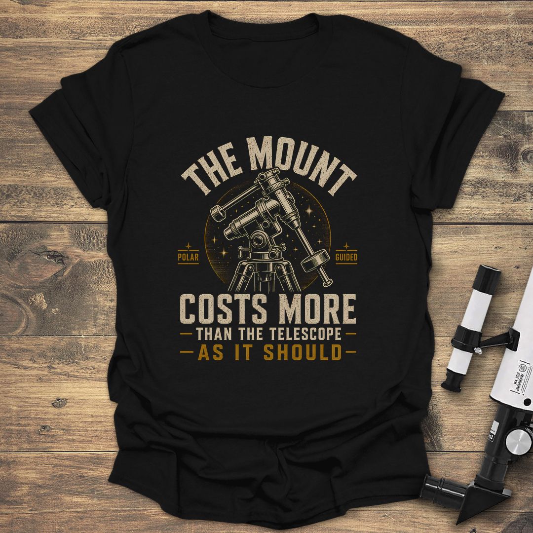 The Mount Costs More - Black t-shirt
