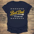 Best Dad By A Light-Year - Navy t-shirt