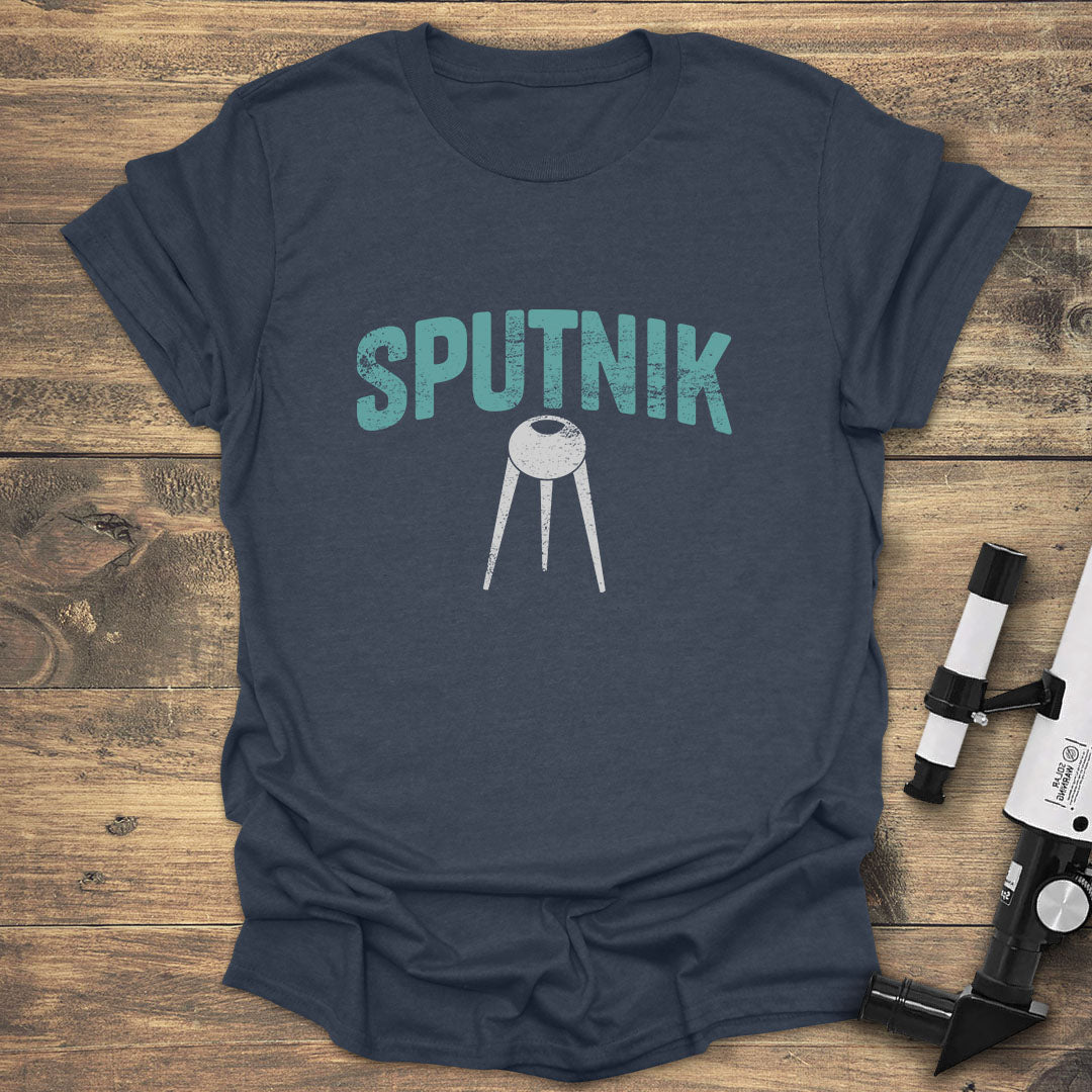 Space Spunik - Heather Navy T-Shirt