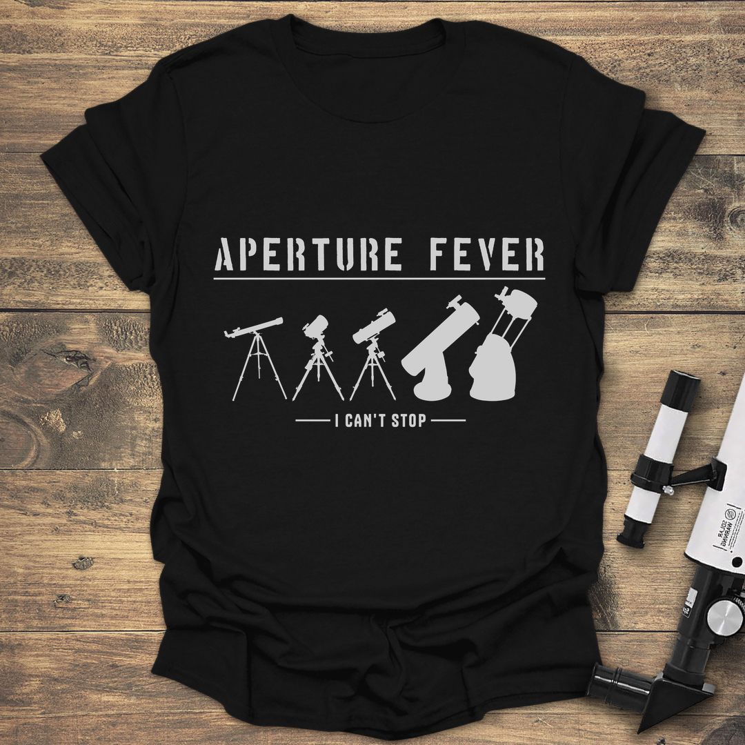 Aperture Fever I Can't Stop - Black t-shirt