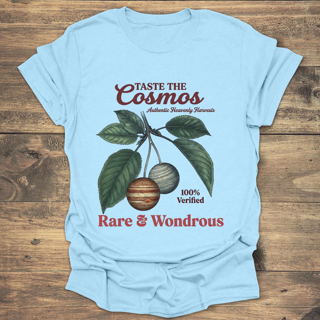 Taste the Cosmos Vintage Botanical - Light Blue T-Shirt