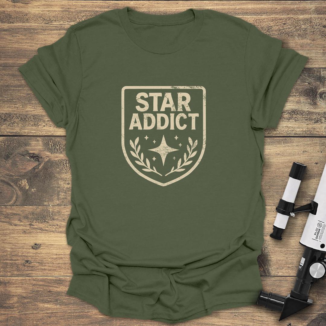 Star Addict Emblem - Military Green T-Shirt