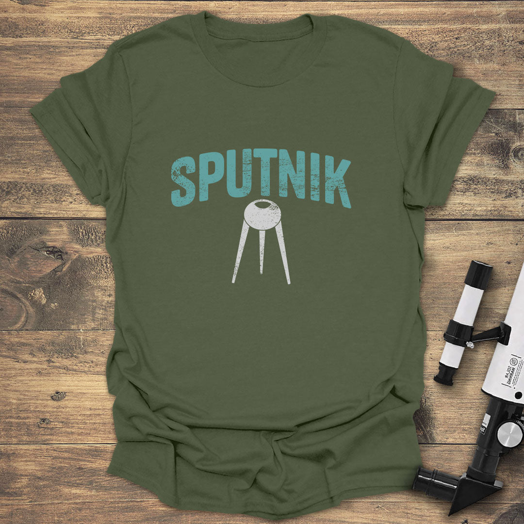 Space Spunik - Military Green T-Shirt