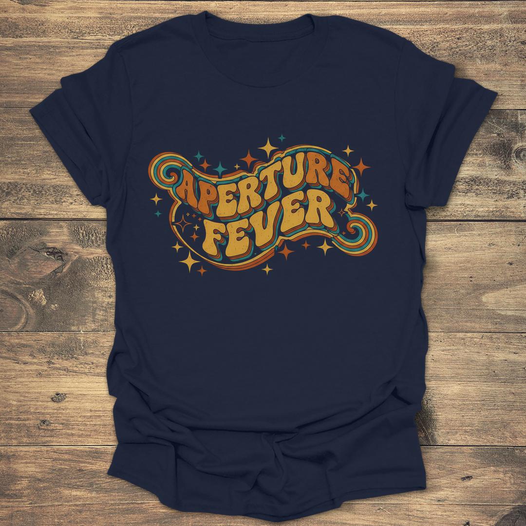 Aperture Fever Retro 70s - Navy T-Shirt