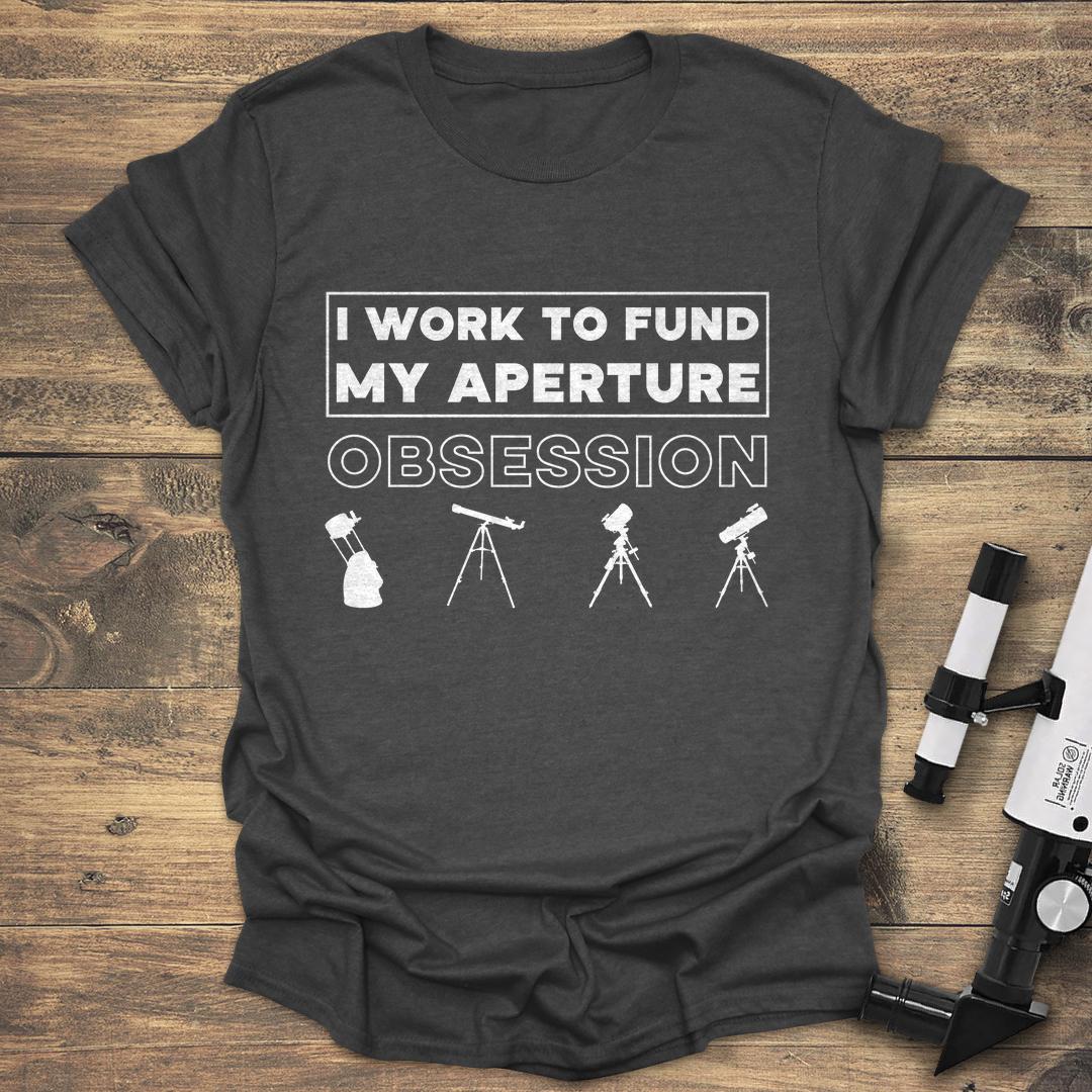 I Work To Fund My Aperture Obsession - Dark heather T-Shirt