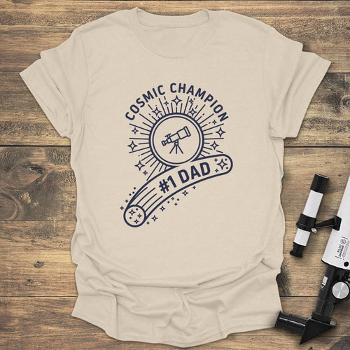 Cosmic Champion Dad - Natural T-Shirt