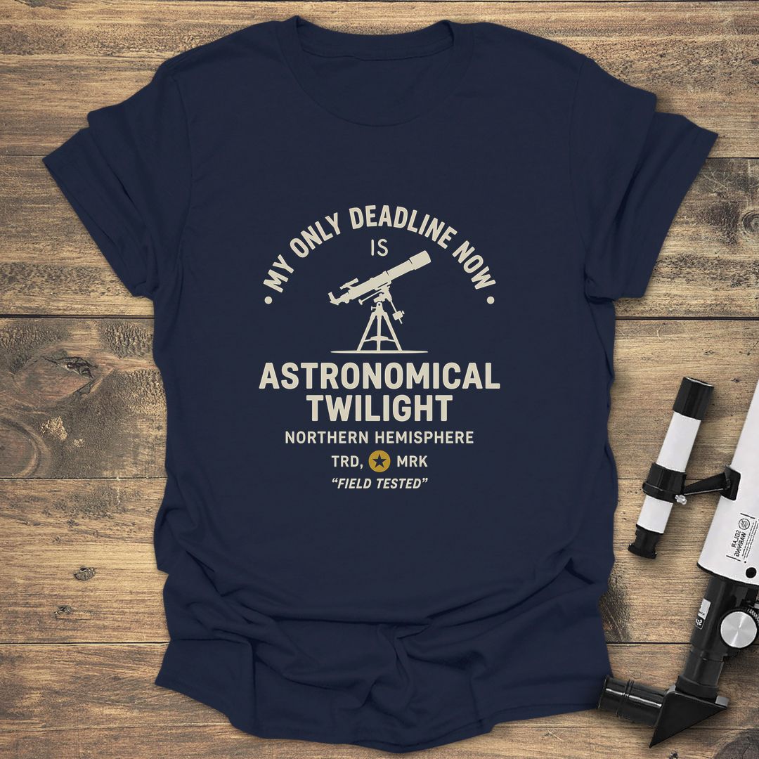 My Only Deadline Astronomical Twilight - Navy t-shirt