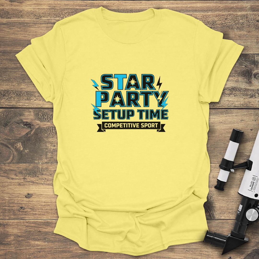 Star Party Setup Time - Cornsilk T-Shirt
