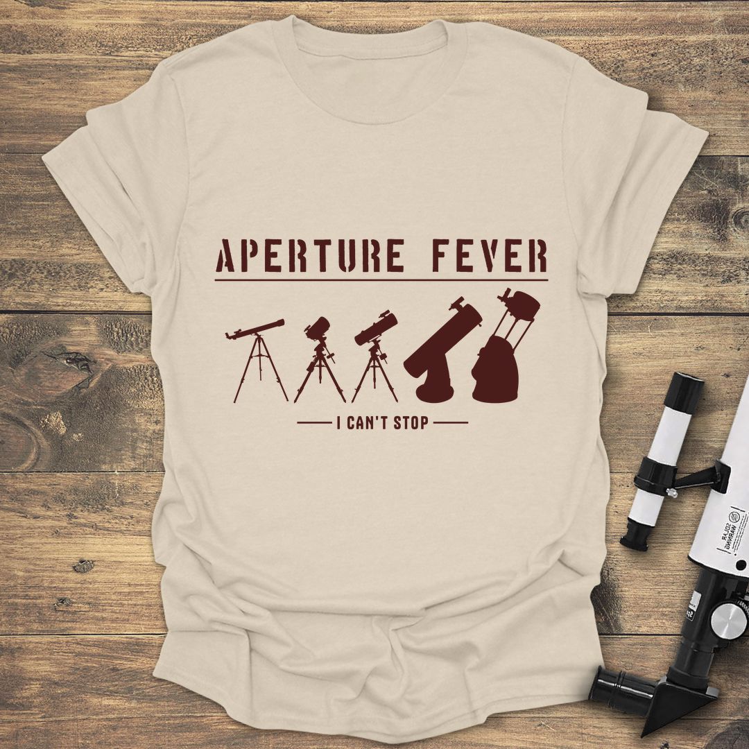 Aperture Fever I Can't Stop - Natural t-shirt