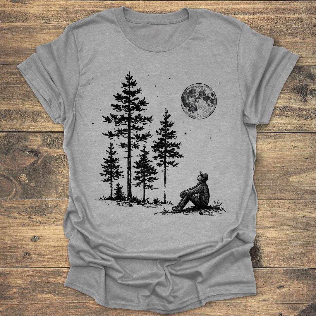 Moonlight Observer - Sport Grey T-Shirt