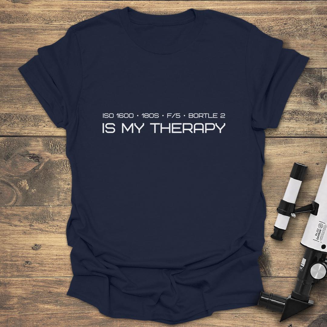 ISO 1600 180s F/5 Bortle 2 Is My Therapy - Navy T-Shirt