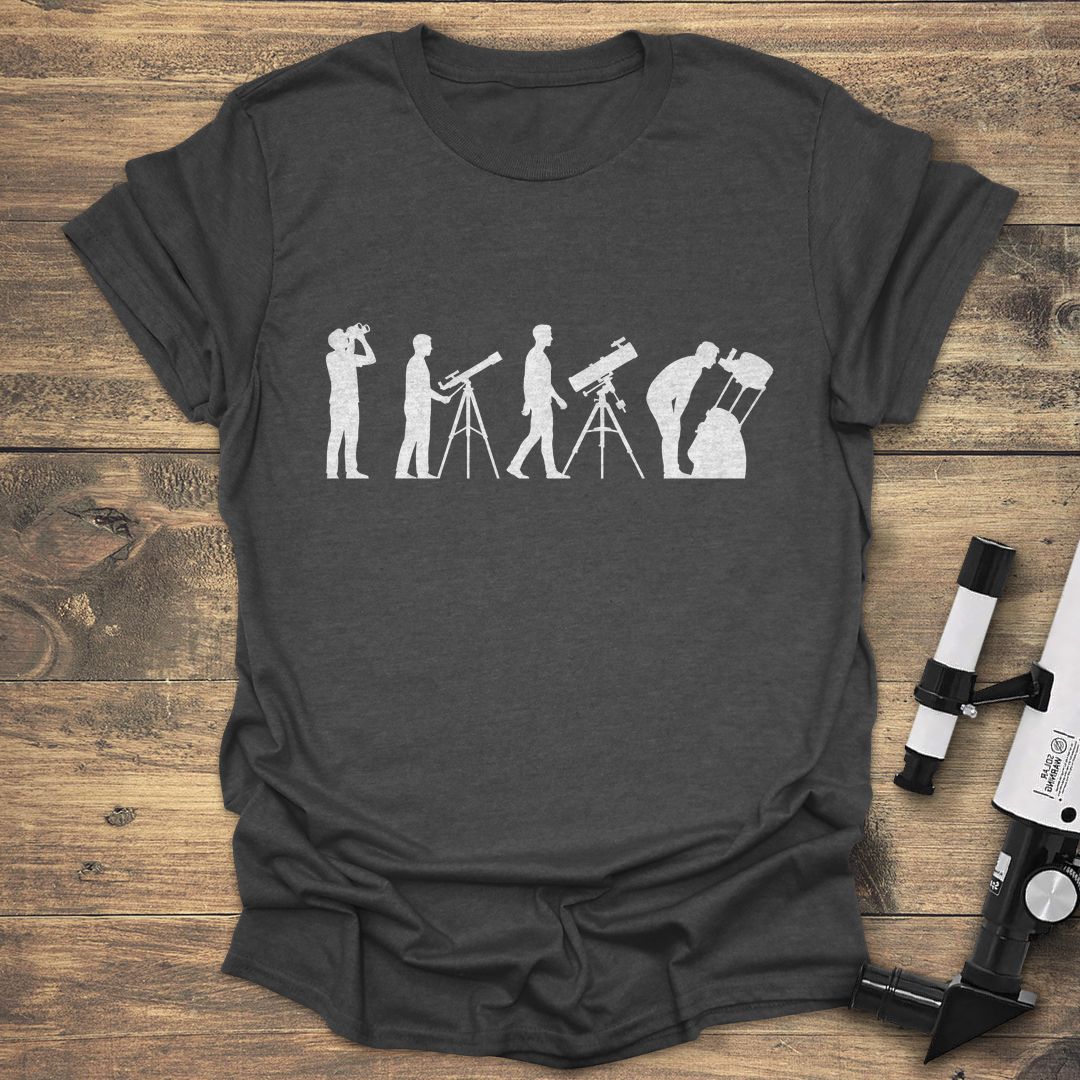 Evolution of an Astronomer - Dark Heather t-shirt