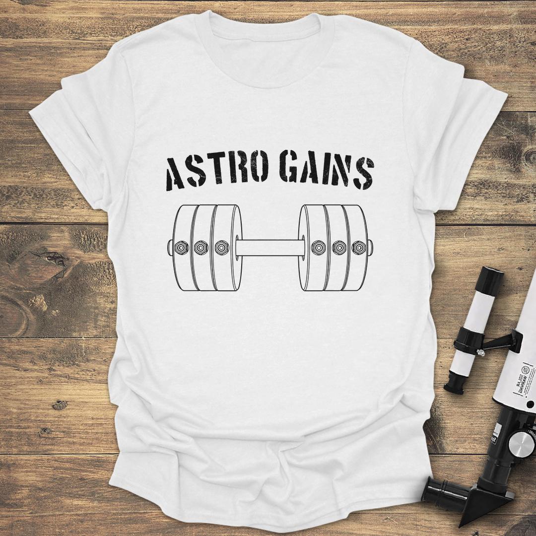 Astro Gains - White T-Shirt