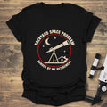 Backyard Space Program - Black t-shirt