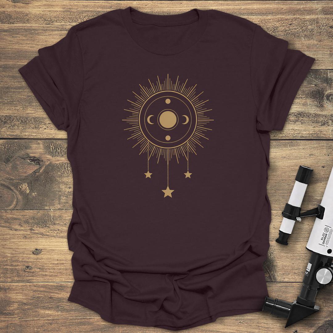 Astronomy Geometric Design - Dark Chocolate T-Shirt