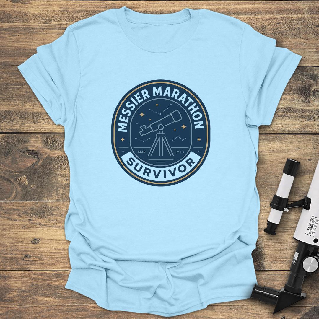Messier Marathon Survivor - Light Blue T-Shirt