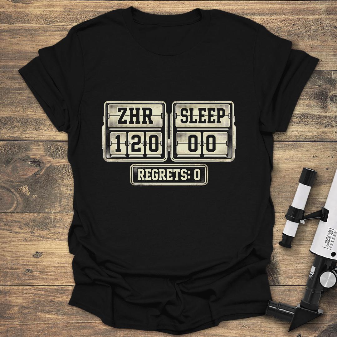 ZHR Scoreboard Meteor Shower - Black T-Shirt