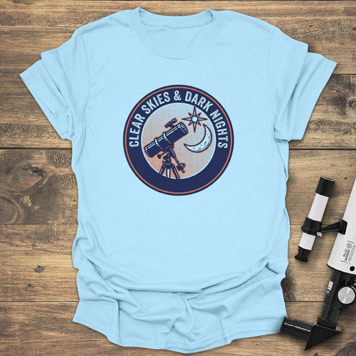 Celestial Delights Unveiled - Light Blue T-Shirt
