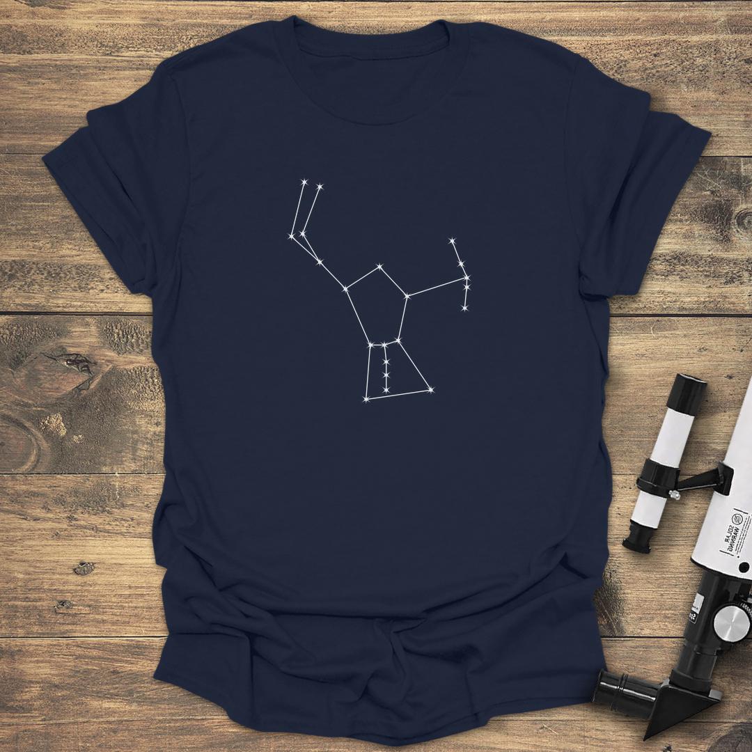 Orion Constellation Line art - Navy T-Shirt