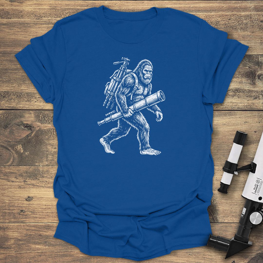 Bigfoot Telescope Stargazer - Royal t-shirt