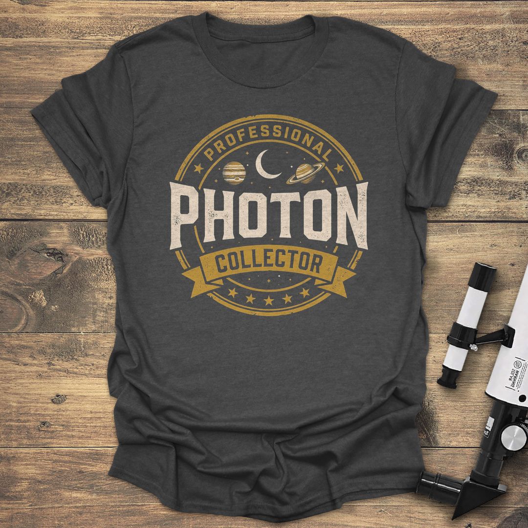 Professional Photon Collector - Dark Heather t-shirt