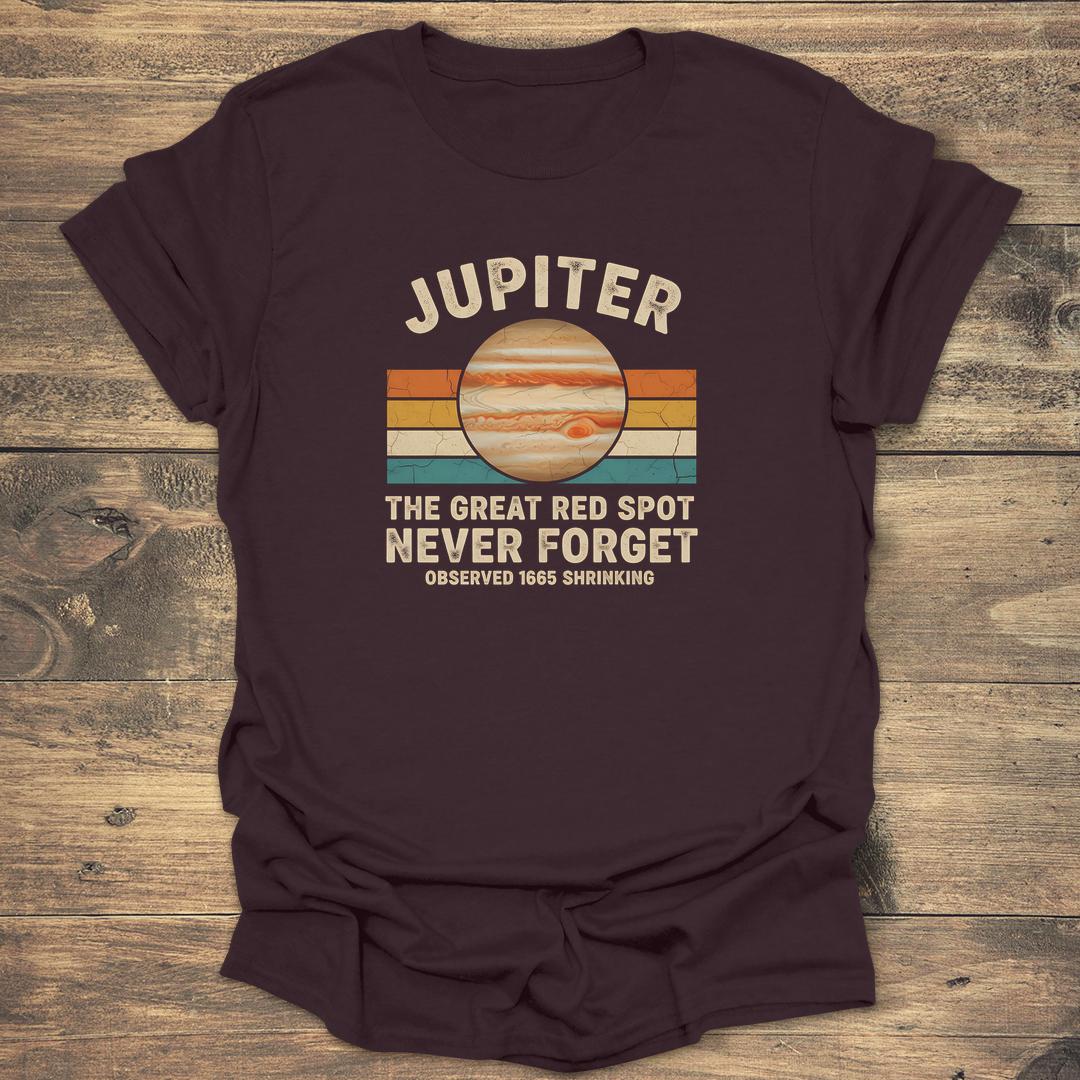 Jupiter The Great Red Spot - Dark Chocolate T-Shirt